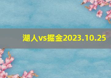 湖人vs掘金2023.10.25