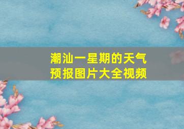 潮汕一星期的天气预报图片大全视频