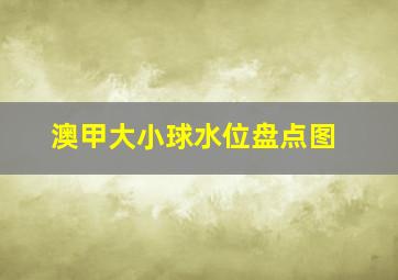 澳甲大小球水位盘点图