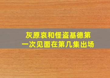 灰原哀和怪盗基德第一次见面在第几集出场