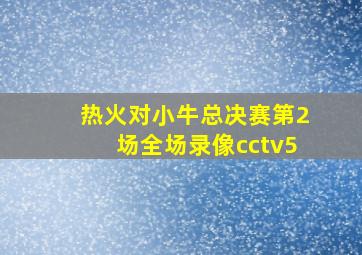 热火对小牛总决赛第2场全场录像cctv5