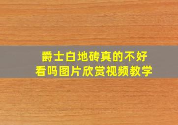 爵士白地砖真的不好看吗图片欣赏视频教学