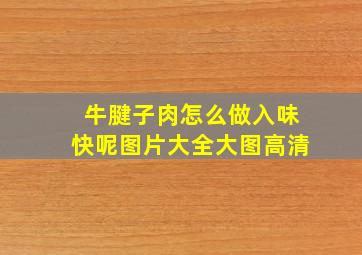 牛腱子肉怎么做入味快呢图片大全大图高清