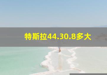 特斯拉44.30.8多大