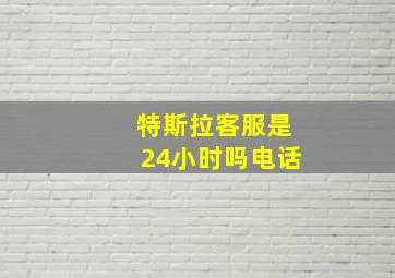 特斯拉客服是24小时吗电话