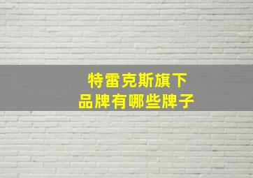 特雷克斯旗下品牌有哪些牌子