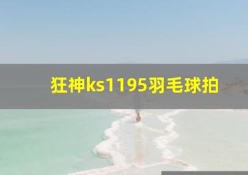 狂神ks1195羽毛球拍