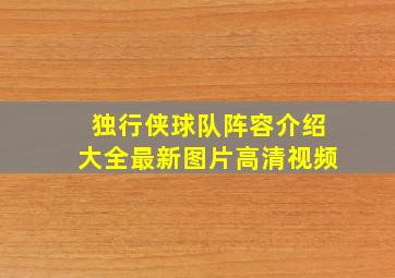 独行侠球队阵容介绍大全最新图片高清视频