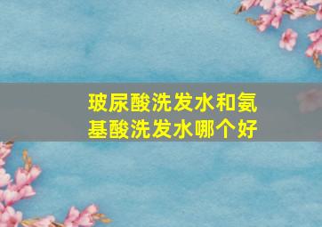 玻尿酸洗发水和氨基酸洗发水哪个好