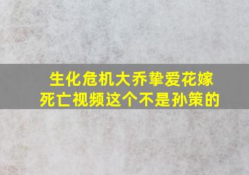 生化危机大乔挚爱花嫁死亡视频这个不是孙策的