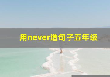 用never造句子五年级