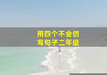 用四个不会仿写句子二年级