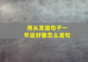 用头发造句子一年级好像怎么造句