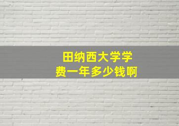 田纳西大学学费一年多少钱啊