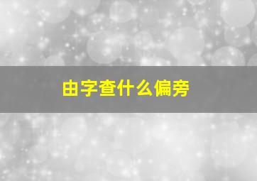 由字查什么偏旁