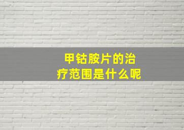 甲钴胺片的治疗范围是什么呢