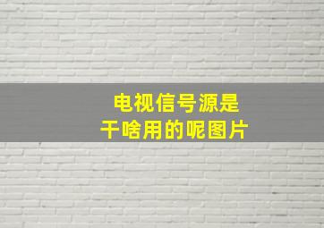 电视信号源是干啥用的呢图片