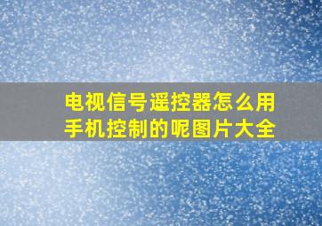 电视信号遥控器怎么用手机控制的呢图片大全