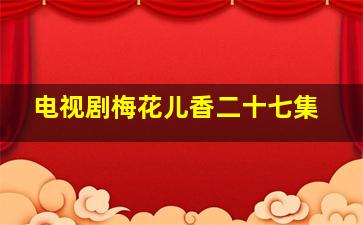 电视剧梅花儿香二十七集