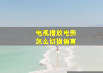 电视播放电影怎么切换语言