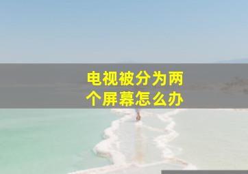 电视被分为两个屏幕怎么办