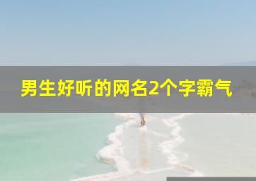 男生好听的网名2个字霸气