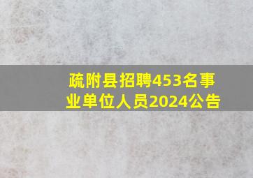 疏附县招聘453名事业单位人员2024公告