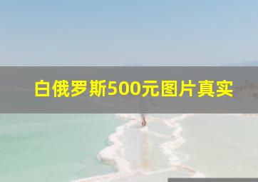 白俄罗斯500元图片真实