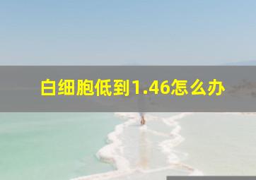 白细胞低到1.46怎么办