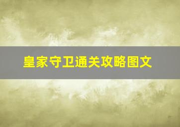 皇家守卫通关攻略图文