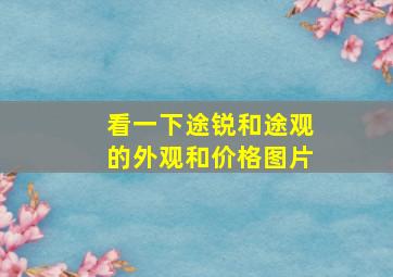 看一下途锐和途观的外观和价格图片