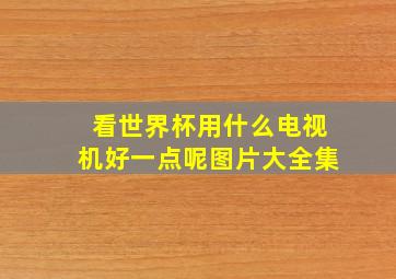 看世界杯用什么电视机好一点呢图片大全集