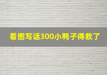 看图写话300小鸭子得救了