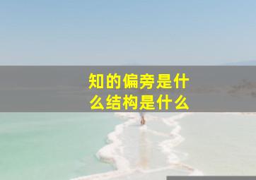 知的偏旁是什么结构是什么