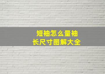 短袖怎么量袖长尺寸图解大全