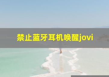 禁止蓝牙耳机唤醒jovi