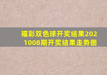 福彩双色球开奖结果2021008期开奖结果走势图