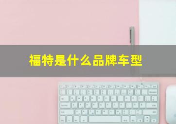 福特是什么品牌车型