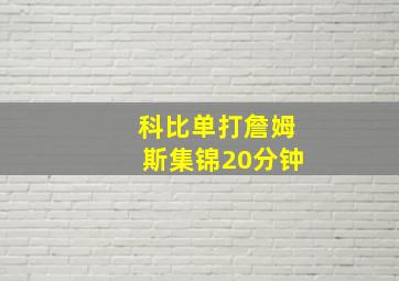 科比单打詹姆斯集锦20分钟