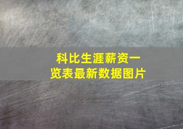 科比生涯薪资一览表最新数据图片