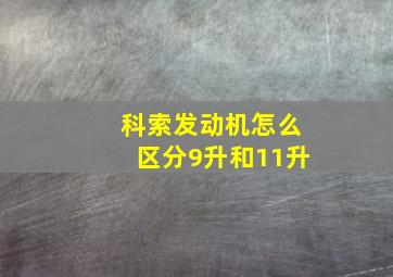 科索发动机怎么区分9升和11升