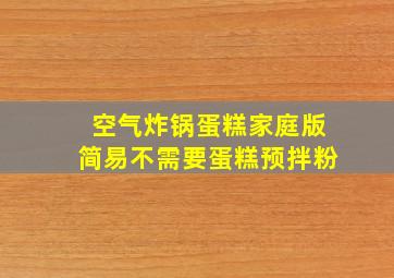 空气炸锅蛋糕家庭版简易不需要蛋糕预拌粉