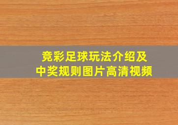 竞彩足球玩法介绍及中奖规则图片高清视频