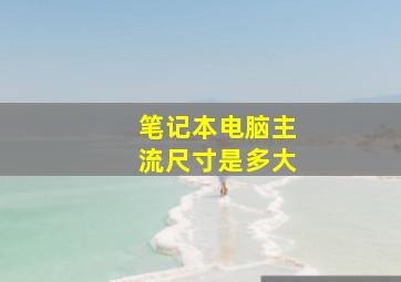 笔记本电脑主流尺寸是多大