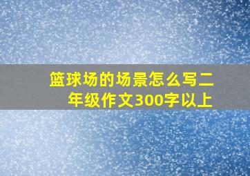 篮球场的场景怎么写二年级作文300字以上