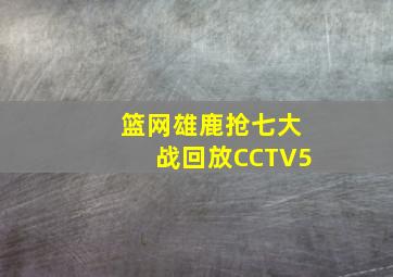 篮网雄鹿抢七大战回放CCTV5