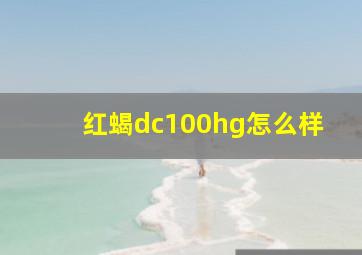 红蝎dc100hg怎么样