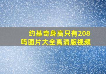 约基奇身高只有208吗图片大全高清版视频