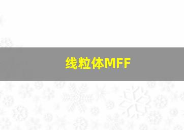 线粒体MFF