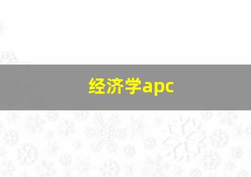 经济学apc